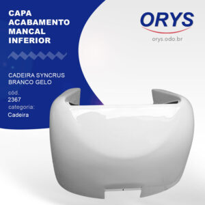 Capa acabamento mancal inferior cadeira syncrus (Branco gelo)