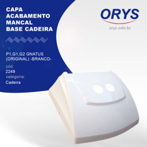 Capa acabamento mancal base cadeira P1,G1,G2 Gnatus (Original) (Branco)