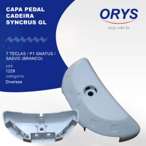 Capa Pedal Cadeira Syncrus GL / 7 Teclas / P1 Gnatus / Saevo (Branco)