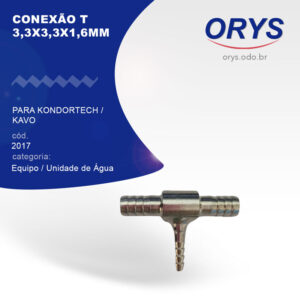 Conexão T 3,3x3,3x1,6mm (Niquelado)