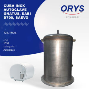 Cuba inox Autoclave Gnatus, Dabi, D700, Saevo 12 litros