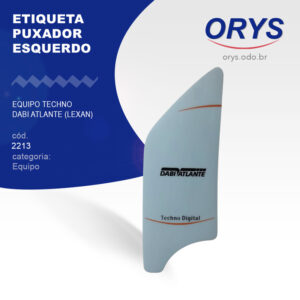 Etiqueta Puxador Esquerdo Equipo Techno - Dabi Atlante (Lexan)