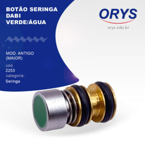 Botão Seringa Dabi Verde/Água Mod. Antigo (Maior)