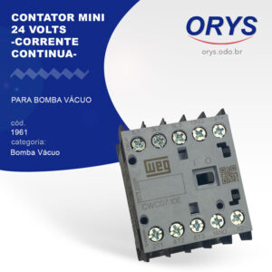 Contator mini 24 volts (Corrente continua) para Bomba Vacuo