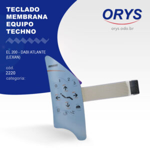 Teclado Membrana Equipo Techno El 200 - Dabi Atlante (Lexan)