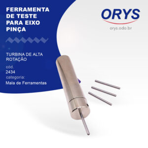 Ferramenta de teste p/ eixo pinça turbina de alta rotação