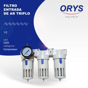Filtro entrada de ar triplo 1/2