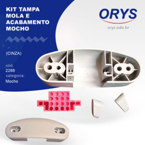 Kit tampa, mola e acabamento mocho (Cinza)