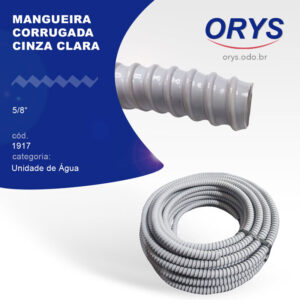 Mangueira Corrugada Cinza Clara 5/8