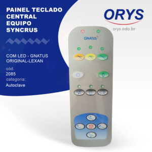 Painel Teclado Central Equipo Syncrus c/ Led - Gnatus Original (Lexan)