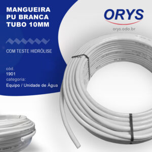 Mangueira PU Branca Tubo 10mm (Com Teste Hidrólise)