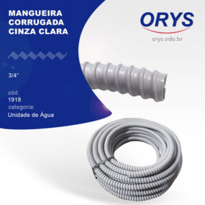 Mangueira Corrugada Cinza Clara 3/4