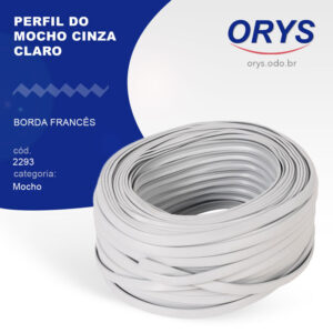 Perfil do mocho cinza claro (Borda Frances)