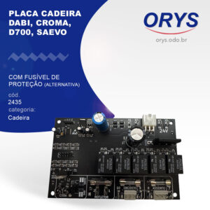 Placa cadeira Dabi, Croma, D700, Saevo com fusível de proteção (Alternativa)