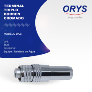 Terminal Triplo Borden Cromado modelo Dabi