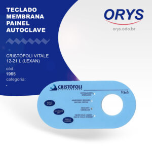 Teclado Membrana Painel Autoclave Cristófoli Vitale 12-21 L (Lexan)
