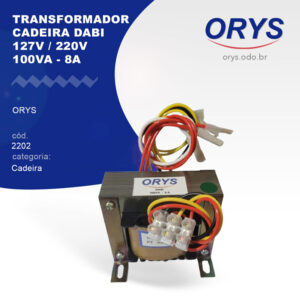 Transformador Cadeira Dabi 127V / 220V 100VA - 8A