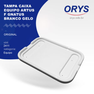 Tampa caixa equipo artus F Gnatus original (Branco gelo)