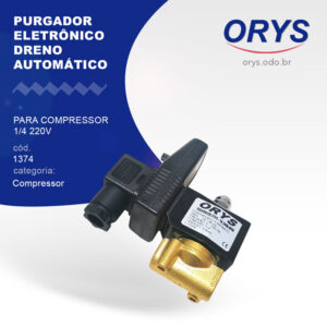 Purgador eletrônico dreno automatico p/ compressor 1/4 220v