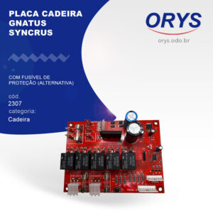 Placa cadeira Gnatus Syncrus com fusível de proteção (Alternativa)